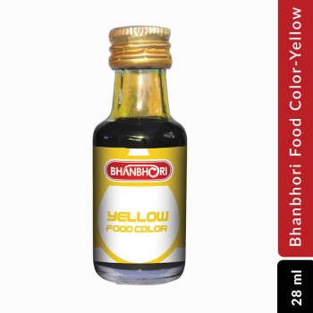 Bhanbhori Food Color-Yellow, 28 ml